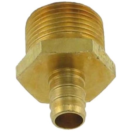 Elkhart Supply 0.75 ft. Insert x 0.5 ft. Male Pipe Thread Adapter, 10PK E6G-51123